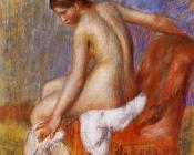 皮埃尔 奥古斯特 雷诺阿 : Nude in an Armchair